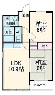 グランドール影取【2階】の間取り