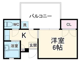 サンハイツ豊中【4階】の間取り