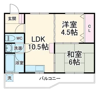 八幡マンションA【3階】の間取り