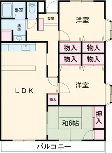 グランエスト小山【602号室】の間取り