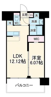 プレジオ川口【12階】の間取り