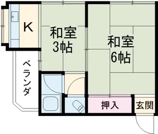 三共マンション【302号室】の間取り