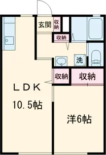 ヒルズ御台橋【1階】の間取り