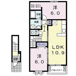 レジェンドⅩⅩⅠ(21)【2階】の間取り