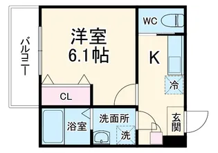 ジーメゾン稲毛天台【2階】の間取り