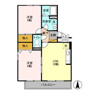 サンパティーク A【1階】の間取り