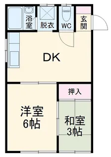 花島ハイツ【208号室】の間取り