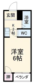 Love Wing白鳥【202号室】の間取り