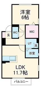 G FLAT 鳴海【105号室】の間取り