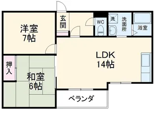 マロン・ドゥムール【102号室】の間取り