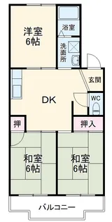 マンション柳【3E号室】の間取り