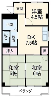 ハイシティー第一砦【3階】の間取り