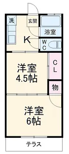 パセオ宮野木【2階】の間取り
