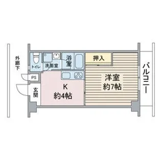 西日置マンション【204号室】の間取り