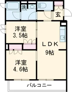 パークフロント【3階】の間取り