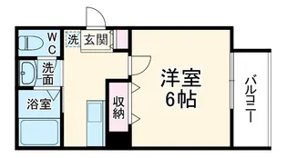 Mark Duo塚越Ⅲ【1階】の間取り