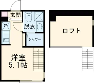 ハーモニーテラス関町Ⅱ【1階】の間取り