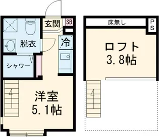ハーモニーテラス関町Ⅱ【1階】の間取り