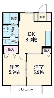 アドウチダ【1階】の間取り