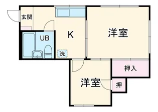 ジェイハイム二宮B棟【2階】の間取り