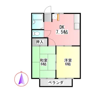ハウスK2【102号室】の間取り