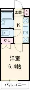 ラフィーネ北葛西【0208号室】の間取り