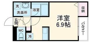 カインドネス厚木幸町【206号室】の間取り