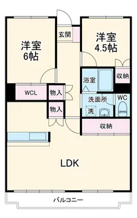 第2桜ハイツ【402号室】の間取り