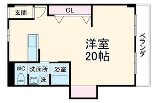 プランドール御所ノ内【403号室】の間取り