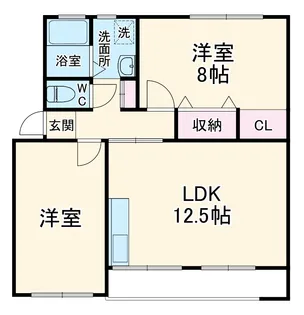 船橋グリーンハイツ【3階】の間取り