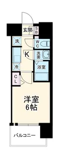 プレサンス緑橋ソレアス【1105号室】の間取り