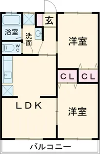 サンライズハイツ【2階】の間取り