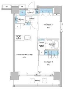 ルフォンプログレ志村坂上【6階】の間取り