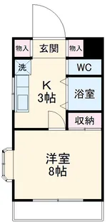 OKADA・APART【3-D号室】の間取り