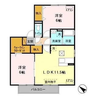 ソフィアガーデン アイビー【1階】の間取り