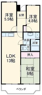 アベニューヒノワ【203号室】の間取り