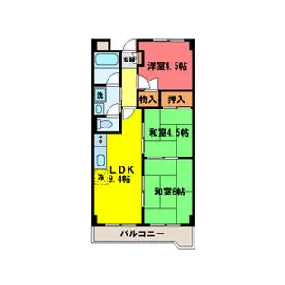 プラザ松治33【205号室】の間取り