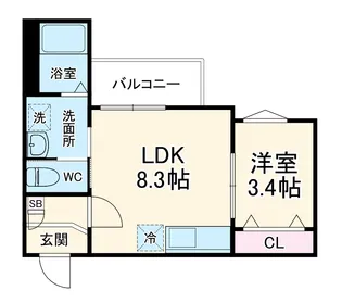 REGALEST 八千代緑が丘【202号室】の間取り