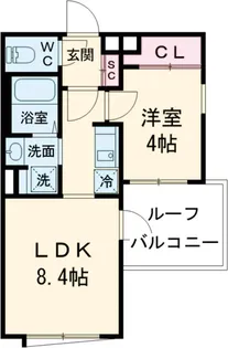 BLANCCOURT阿佐ヶ谷【4階】の間取り