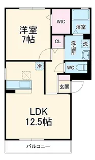 ヴレ アムール【3階】の間取り