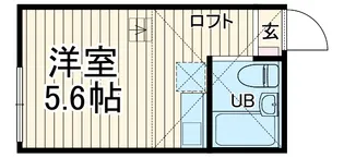 ユナイト上中里ジェイミー【102号室】の間取り