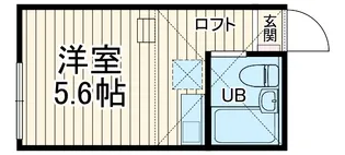 ユナイト上中里ジェイミー【202号室】の間取り