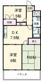 メゾン浅井【2階】の間取り