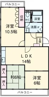 エスポワール板倉【5階】の間取り