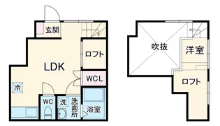 ラフェスタ志賀本通【1階】の間取り