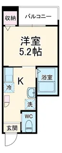 MELDIA新百合ヶ丘【1階】の間取り