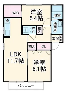 インフィニⅢ【2階】の間取り