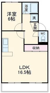 ピアネーズ上社1号棟【2-307号室】の間取り