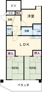 日映マンションⅡ【7C号室】の間取り