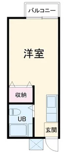 コーポ葛城【1階】の間取り